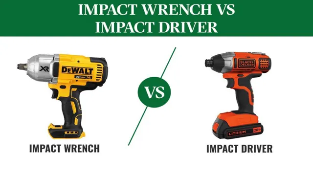 what is difference between impact driver and impact wrench