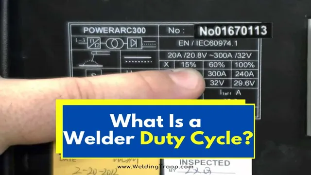 what is duty cycle when specifying welding machine ratings