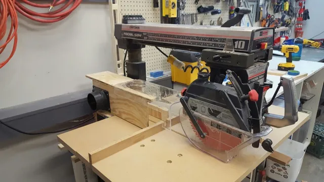 what is the appropriate guard device for a radial saw