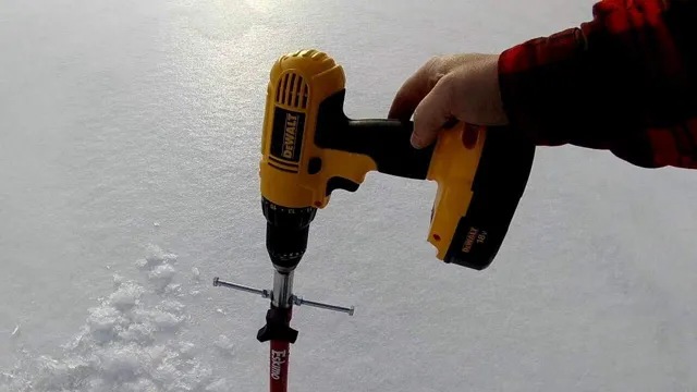 what is the best cordless drill for ice auger