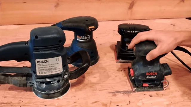 what is the difference between orbital sander and sheet sander