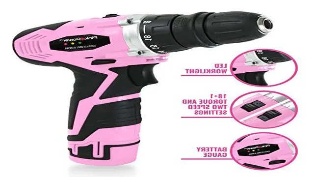 what size drill bits come with pink power cordless drill