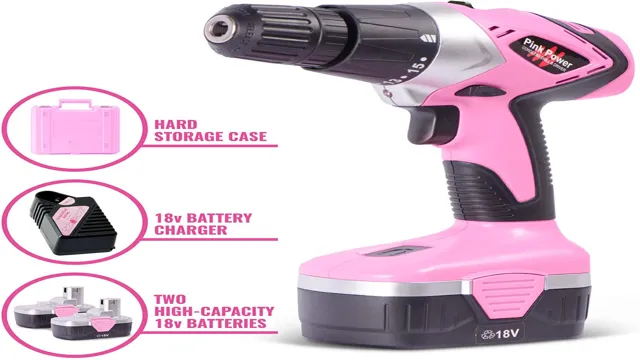 what size drill bits come with pink power cordless drill