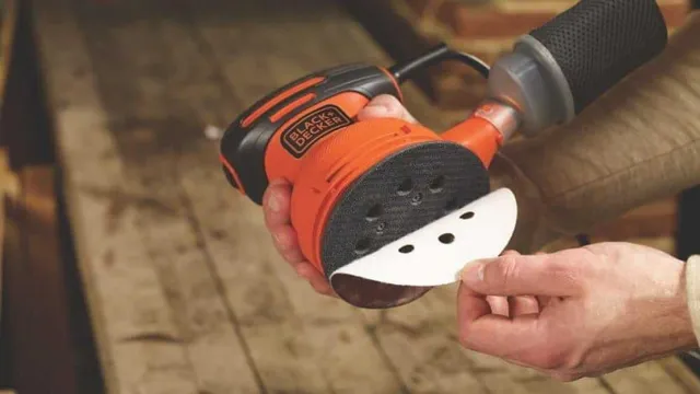 when to use an orbital sander