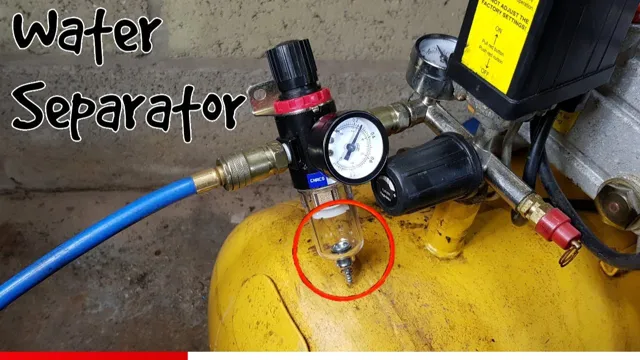 where to install water separator on air compressor