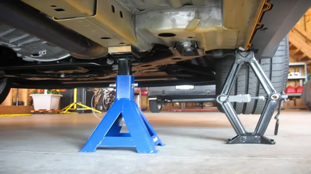 where to place jack stands 2014 mustang