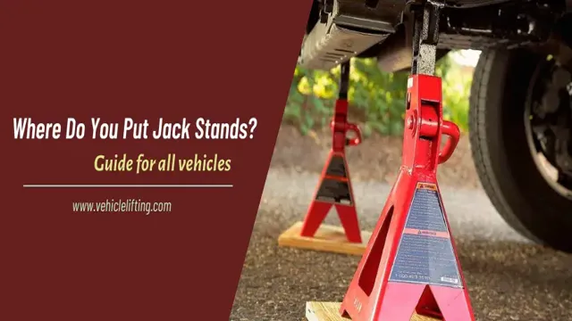 where to put jack stands on front of truck