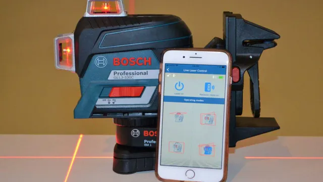 why does my bosch laser level blink