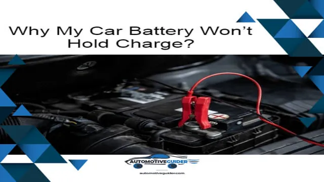 why won't my car battery charger charge my battery